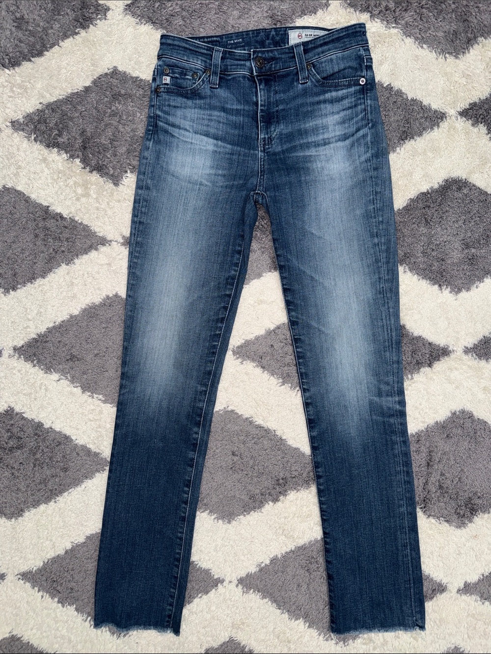 AG Adriano Goldschmied The Mari high rise straight Jeans size 25R